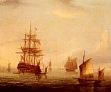 Famous Sailing Paintings - Sailing Vessels Off A Coastline